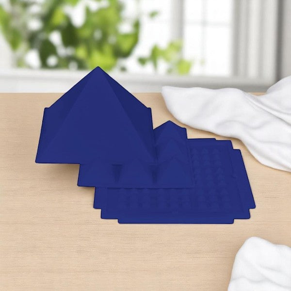 BLUE 3 LAYER PLASTIC PYRAMID