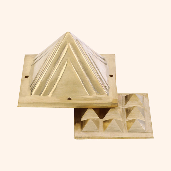 VASTU VARDAN 2 LAYER BRASS PYRAMID