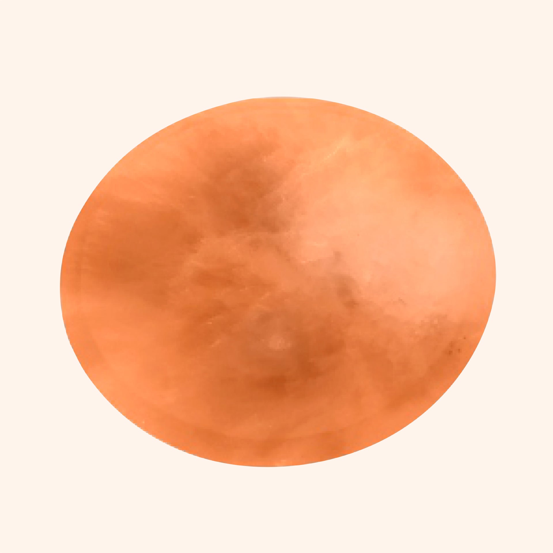 VASTU VARDAN CRYSTAL ORANGE ROUND BOWL 15CM