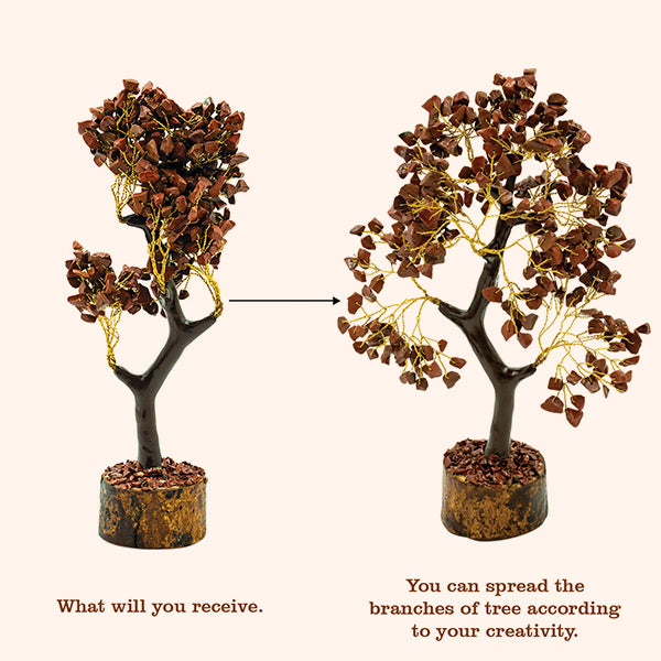 TIGER EYE TREE 300 BEADS  - For Confidence-Boosting &  Home And Office Decor
