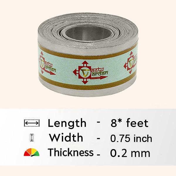 VASTU VARDAN 8 FEET 0.75 INCH STAINLESS STEEL STRIP