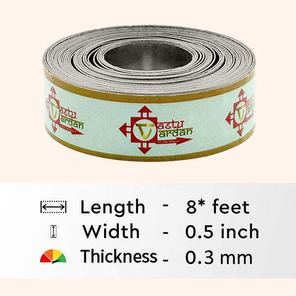 VASTU VARDAN 8 FEET 0.5 INCH STAINLESS STEEL STRIP