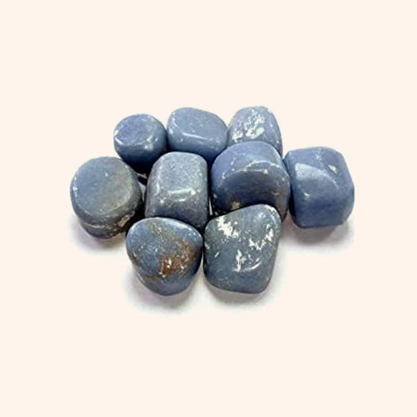 VASTU VARDAN CRYSTAL ANGELITE TUMBLE 100 GRAM