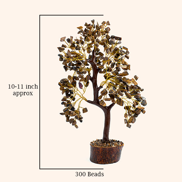 VASTU VARDAN TIGER EYE TREE 300 BEADS || CONFIDENCE-BOOSTING CRYSTAL TREE FOR FOCUS, PROTECTION, AND POSITIVE ENERGY|SPIRITUAL DECOR FOR HOME AND OFFICE