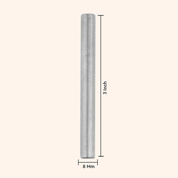 VASTU VARDAN STAINLESS STEEL ROUND STUD 3INCH 8MM SET 3