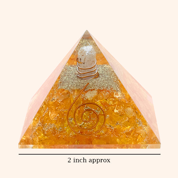 YELLOW CITIRINE CRYSTAL PYRAMID