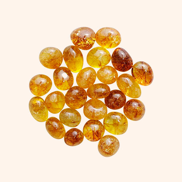 VASTU VARDAN CRYSTAL CITRINE TUMBLE 100 GRAM