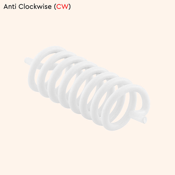 WHITE CLOCK WISE SPRING SET 3