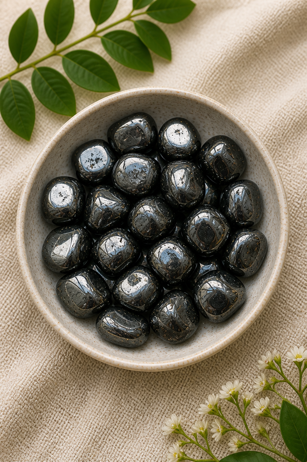 HEMATITE CRYSTAL TUMBLE - 100 GRAM - Use in crystal healing, Reiki & energy balancing practices