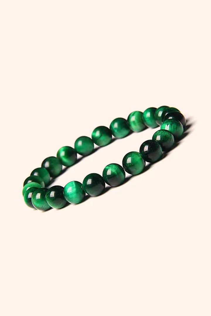 GREEN TIGER EYE BRACELET - Prosperity, Growth & Confidence