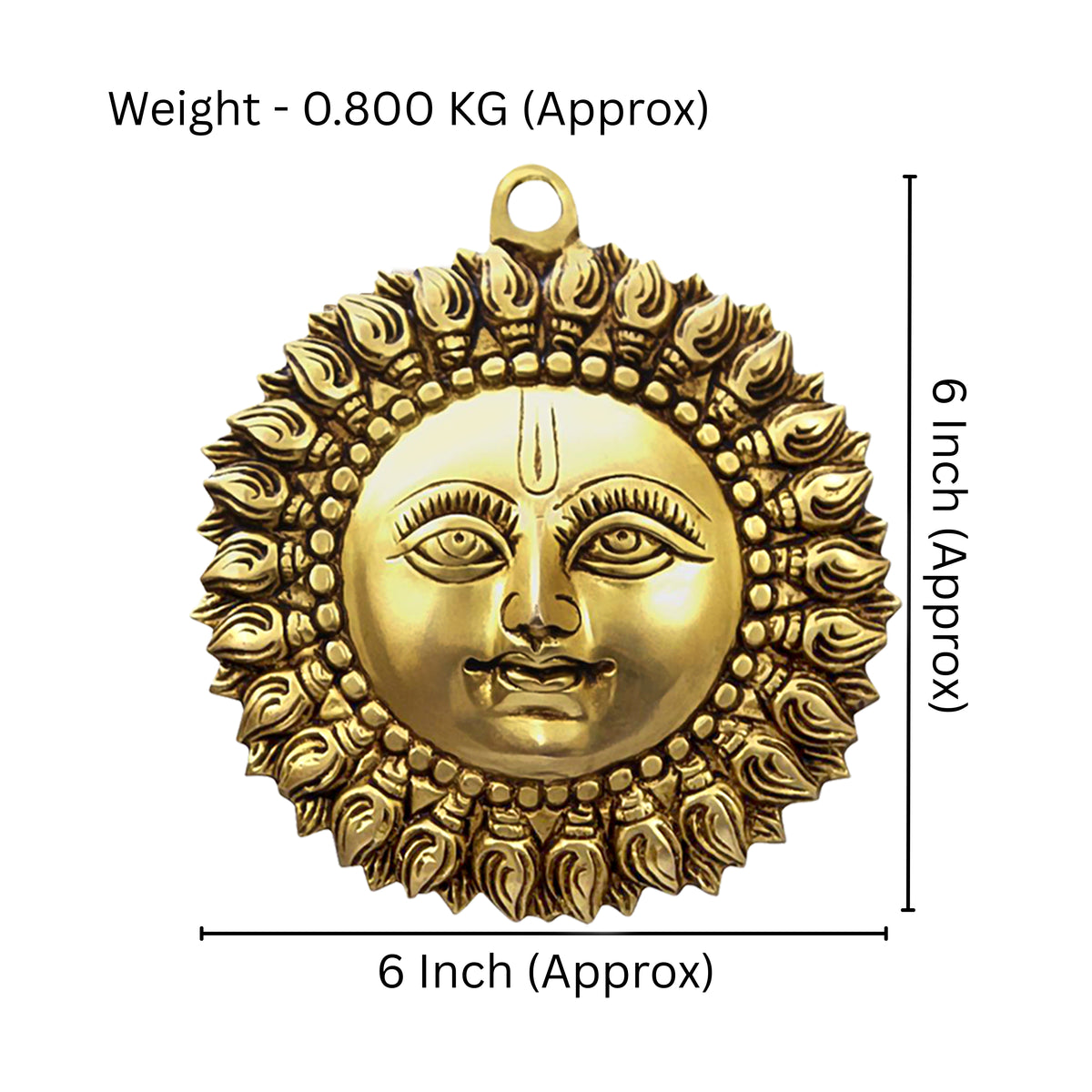 VASTU VARDAN BRASS SMALL SUN STATUE