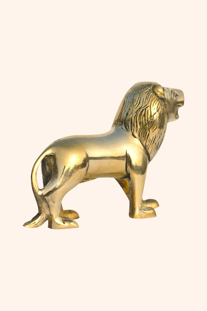 VASTU VARDAN BRASS LION STATUE 3.5 INCH (APPROX)
