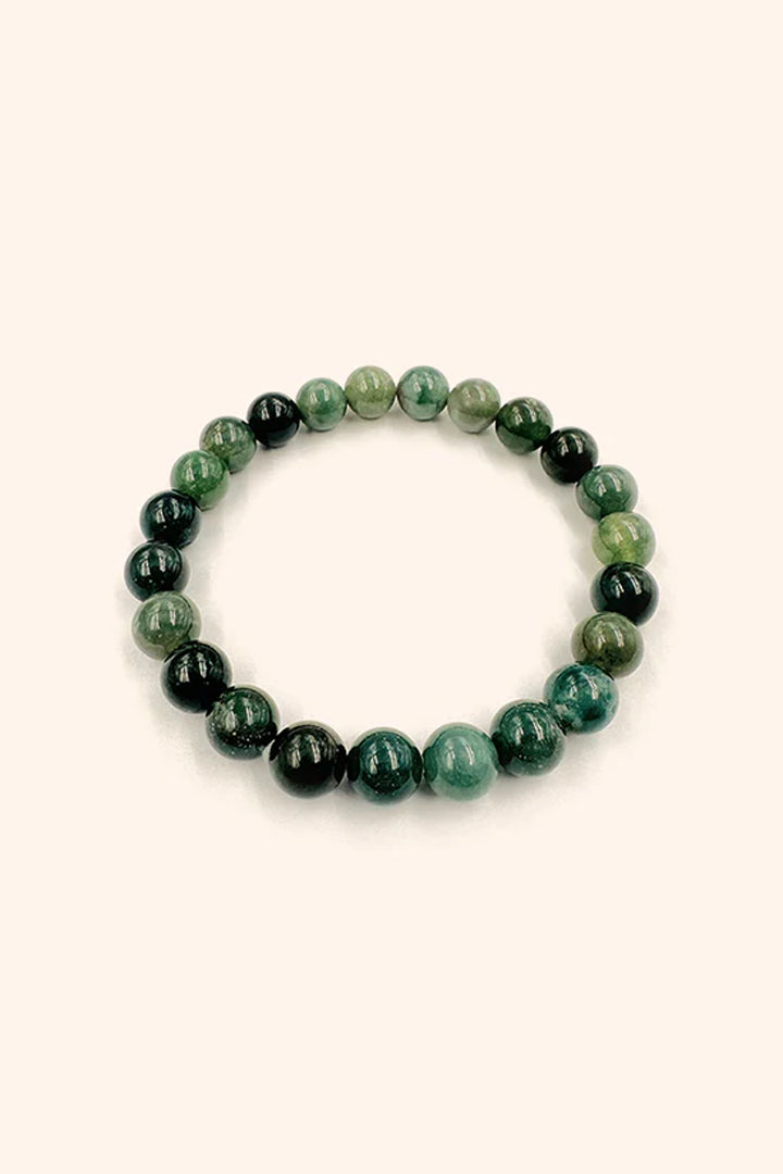 MOSS AGATE BRACELET - Growth, Abundance & Emotional Balance