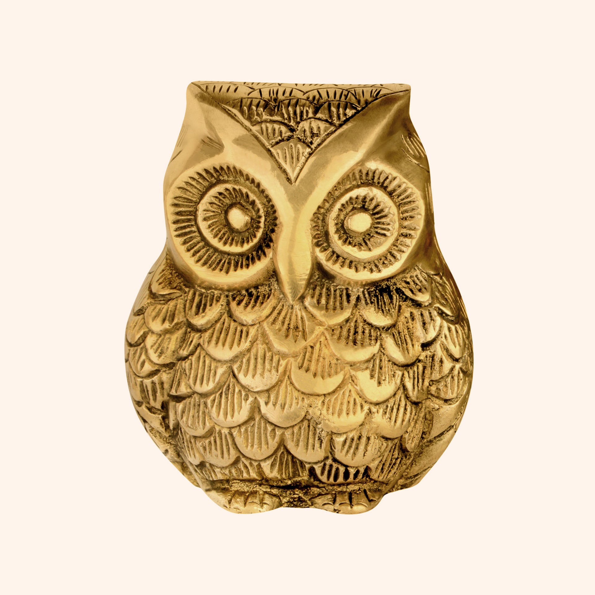 VASTU VARDAN BRASS OWL STATUE