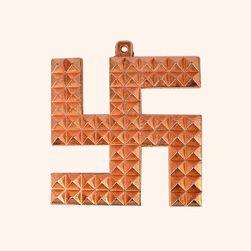 6 INCH COPPER SWASTIK