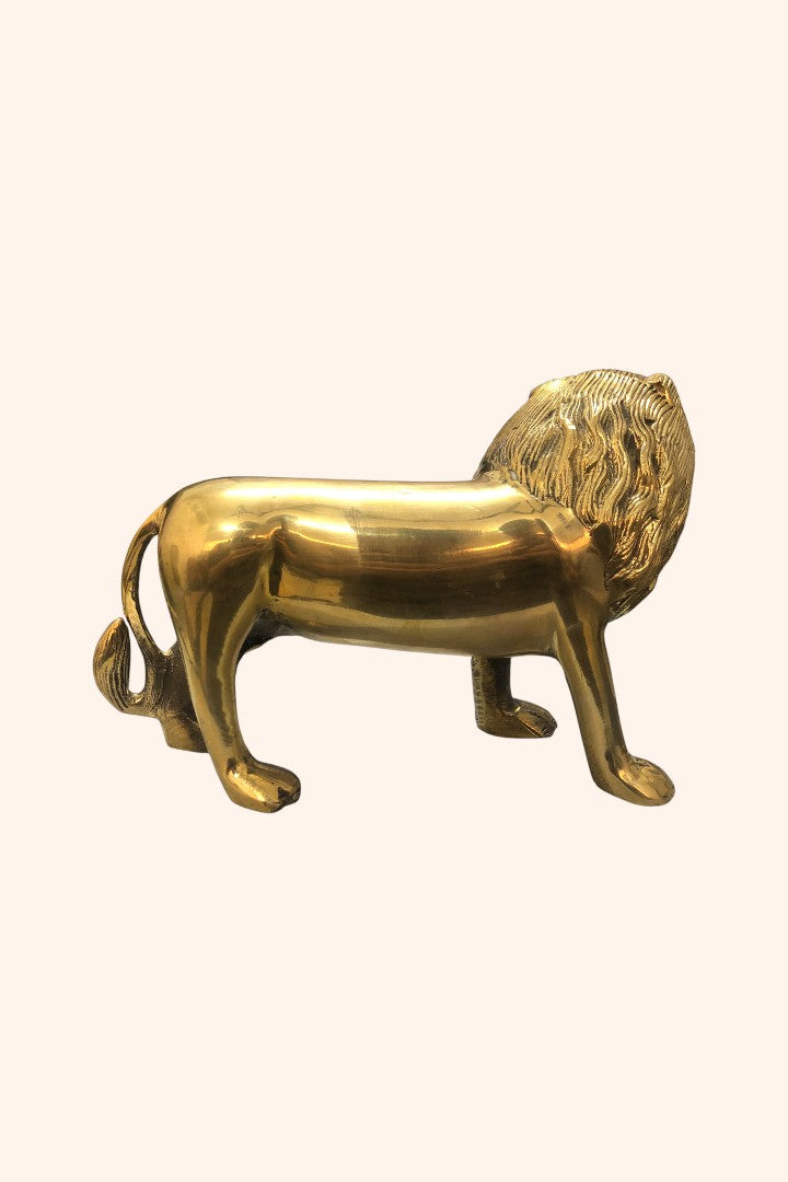 VASTU VARDAN BRASS LION STATUE 5.5 INCH (APPROX)