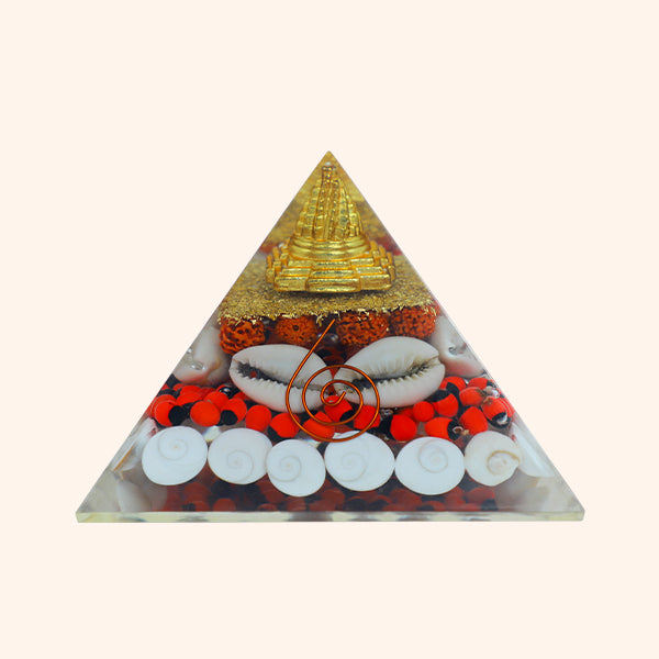 3 INCH MAHALAXMI CRYSTAL PYRAMID