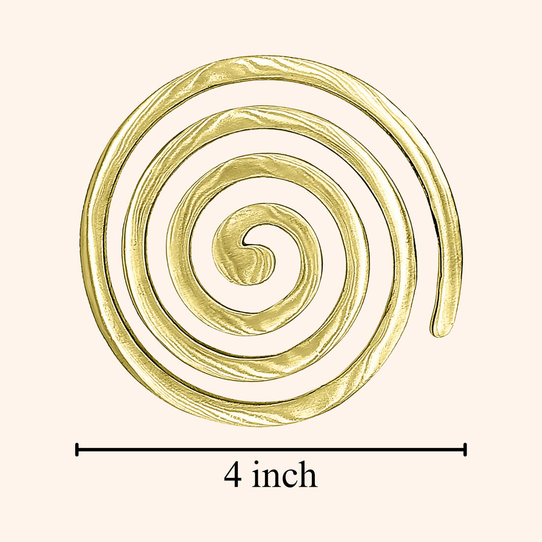 VASTU VARDAN BRASS PLAIN HELIX 4 INCH PACK OF 3