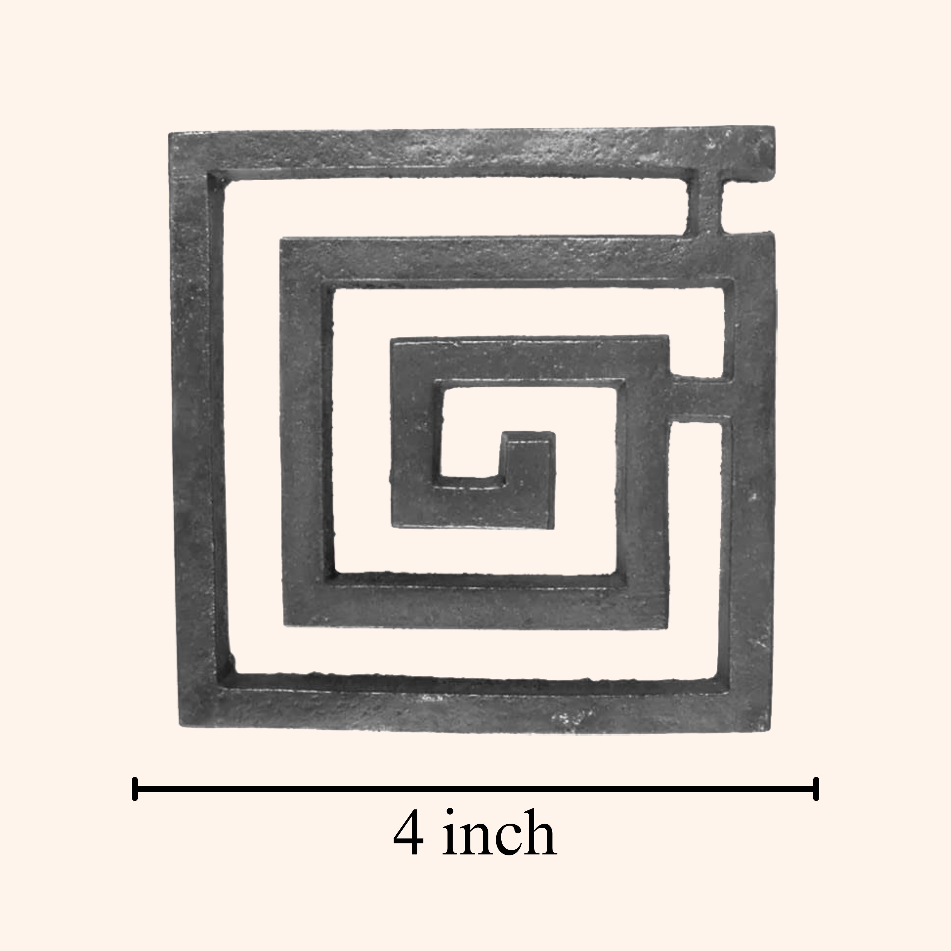 VASTU VARDAN IRON PLAIN HELIX 4 INCH PACK OF 3