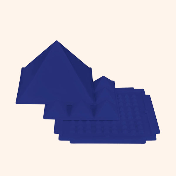 BLUE 3 LAYER PLASTIC PYRAMID