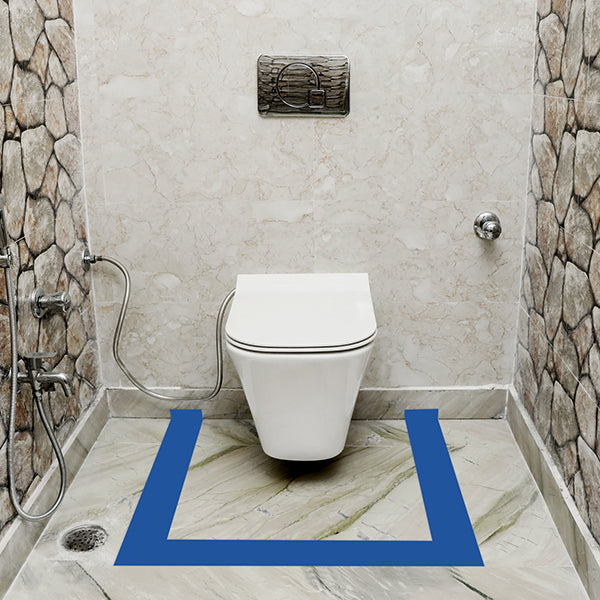 BLUE VASTU CORRECTION TAPE | 4 INCH | LENGTH- 16 METER APPROX | TOILET VASTU REMEDY | PACK OF 1