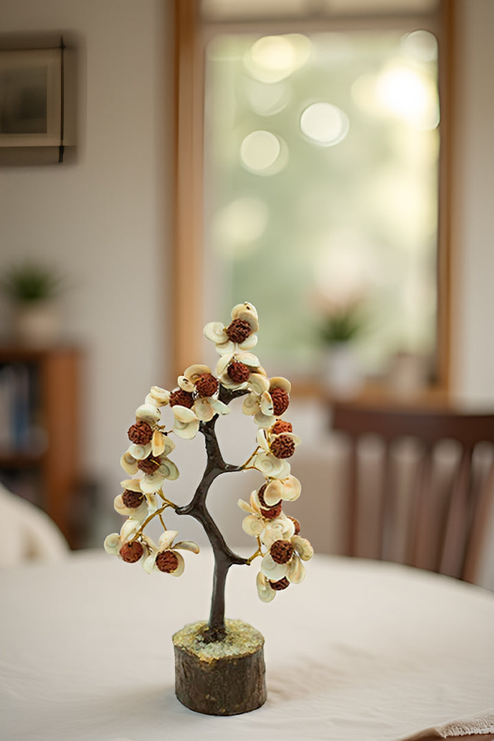 GOMATI CHAKRA WITH RUDRAKSHA TREE 100 BEADS -  Divine Energy, Protection & Prosperity