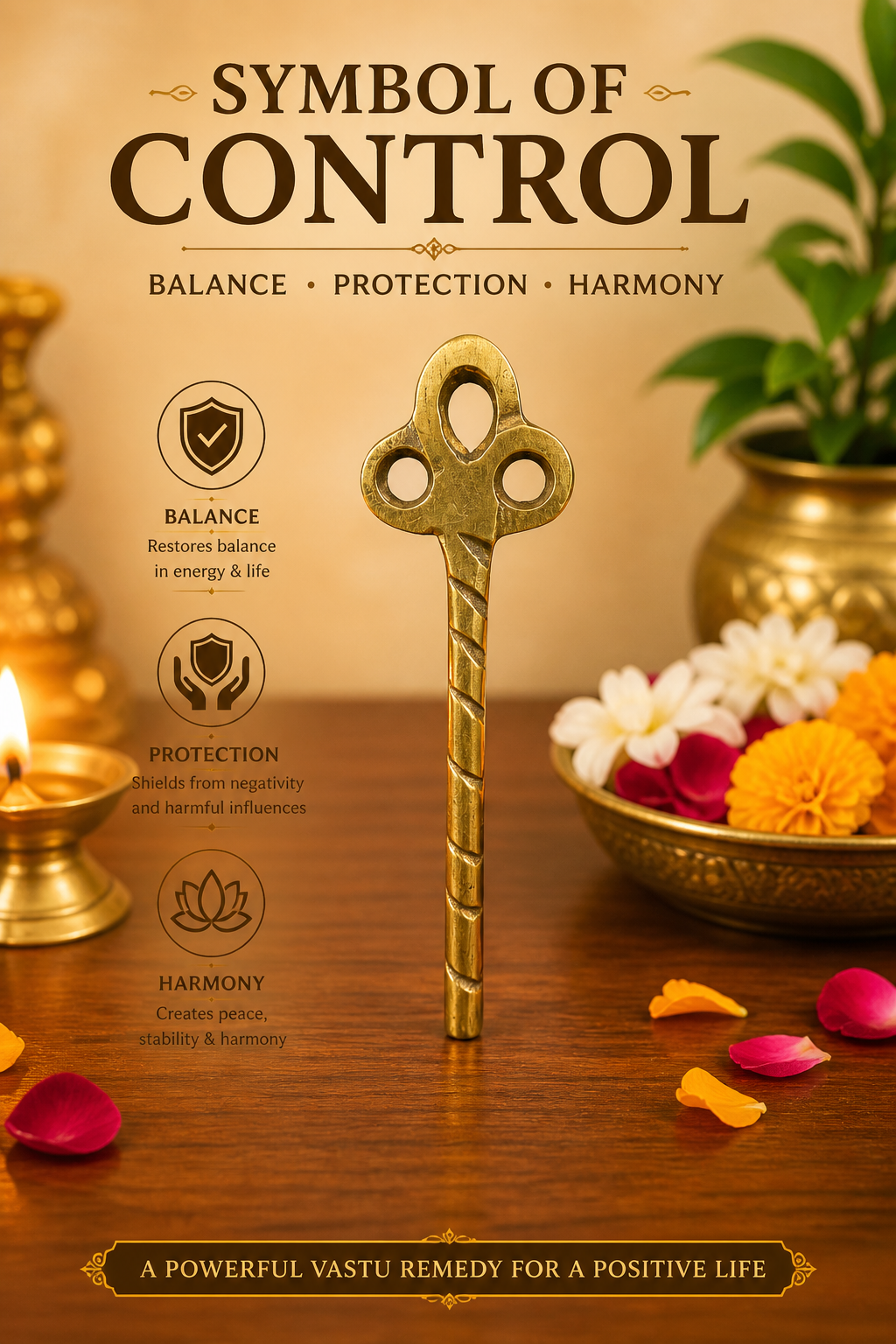 BRASS PASSA VARUNA DIGPAL SHASTRA STATUE