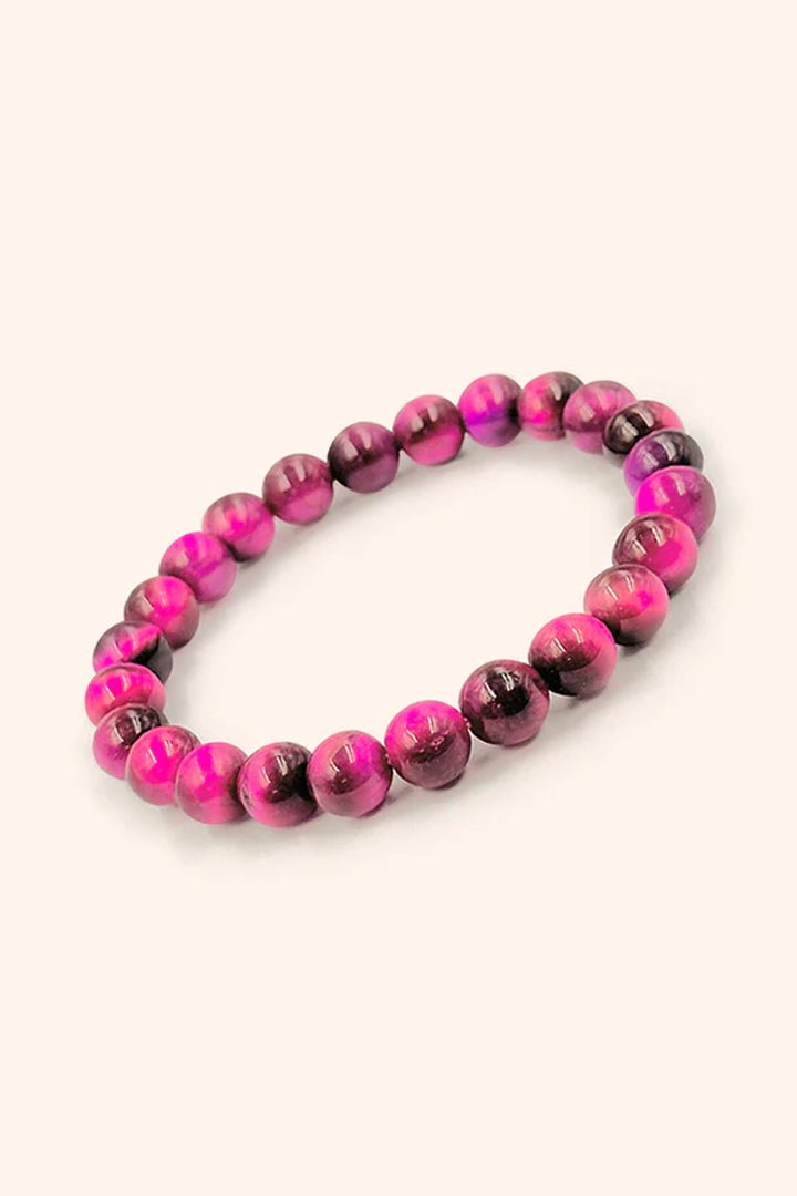 PINK TIGER EYE BRACELET -  Confidence, Positivity & Emotional Balance