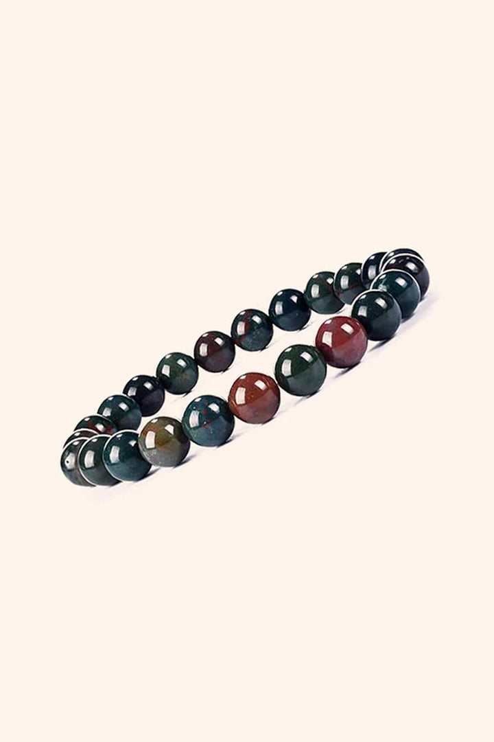 BLOOD STONE BRACELET -  Strength, Vitality & Protection