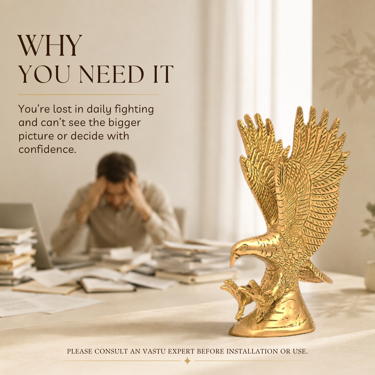VASTU VARDAN BRASS EAGLE
