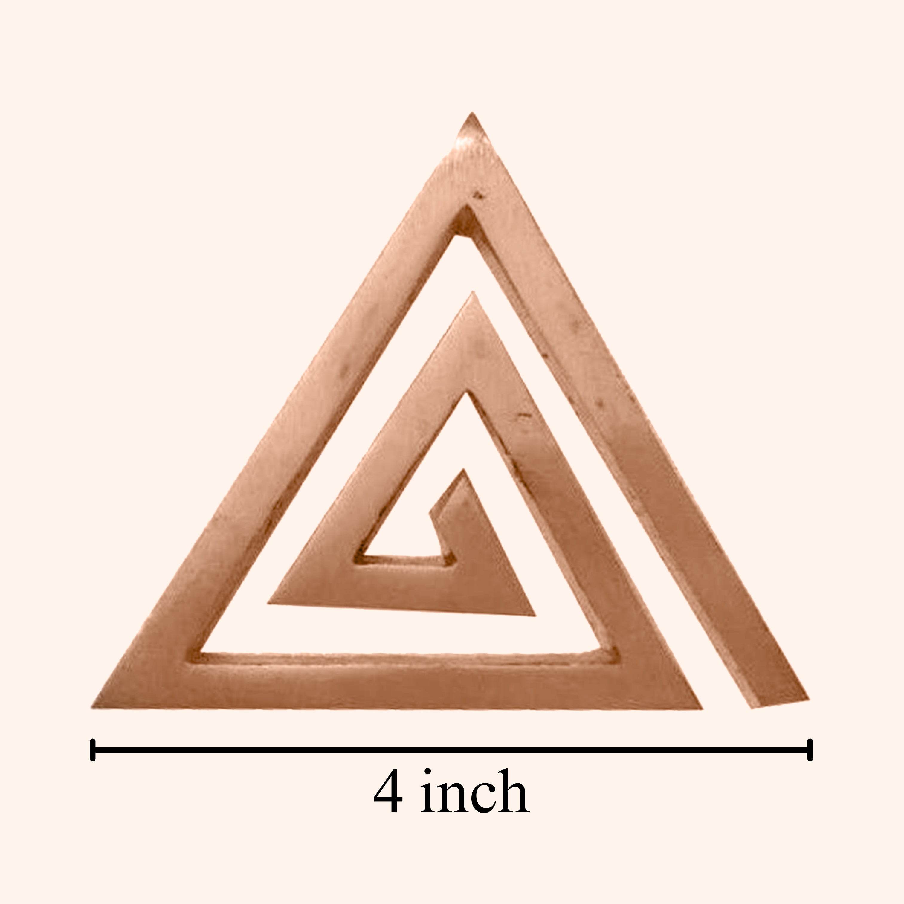 VASTU VARDAN COPPER PLAIN HELIX 4 INCH PACK OF 3