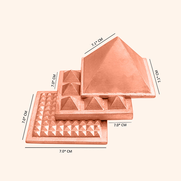 VASTU VARDAN 3 LAYER COPPER PYRAMID