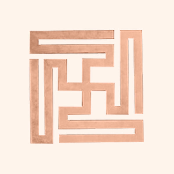 VASTU VARDAN COPPER NANDAVRAT SWASTIK 2 CM (APPROX) 200 PCS