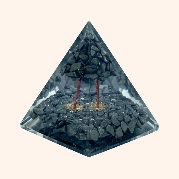 3 INCH PYRITE TREE CRYSTAL PYRAMID - Useful for meditation & clarity