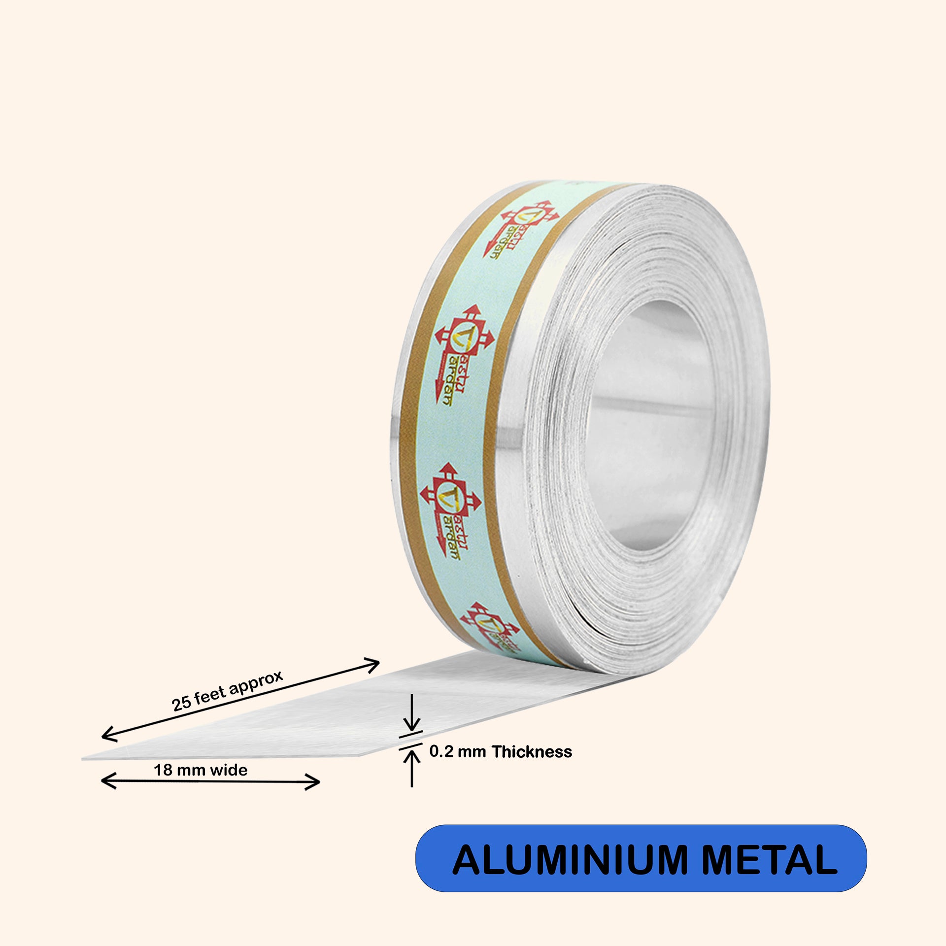VASTU VARDAN 25 FEET 0.75 INCH ALUMINIUM STRIP