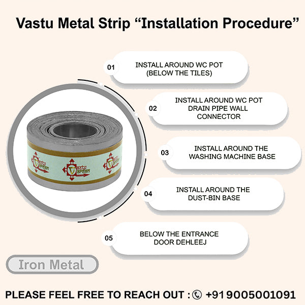 VASTU VARDAN 8 FEET 0.75 INCH IRON STRIP