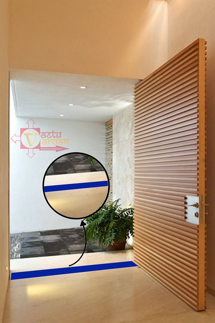 VASTU VINYL BLUE TAPE || 4 INCH || LENGTH- 8-10 FEET APPROX || PACK OF 1 || VASTU TAPE REMEDY || TOILET CORRECTION || VASTU TAPE ||
