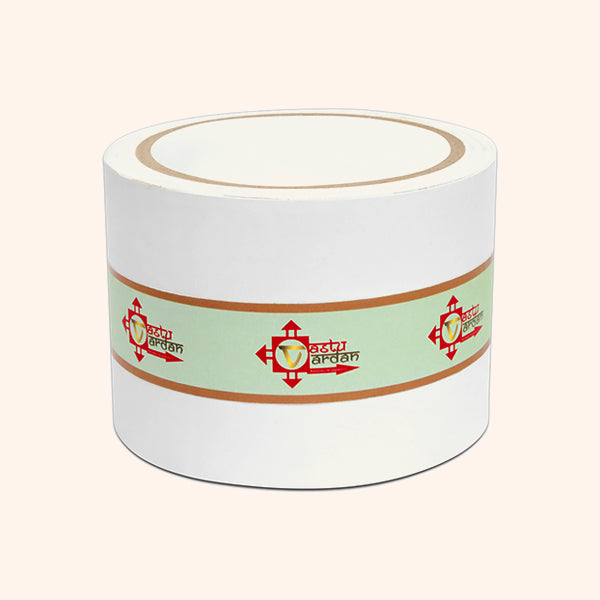 WHITE VASTU CORRECTION TAPE | 3 INCH | LENGTH- 16 METER APPROX | TOILET VASTU REMEDY | PACK OF 1