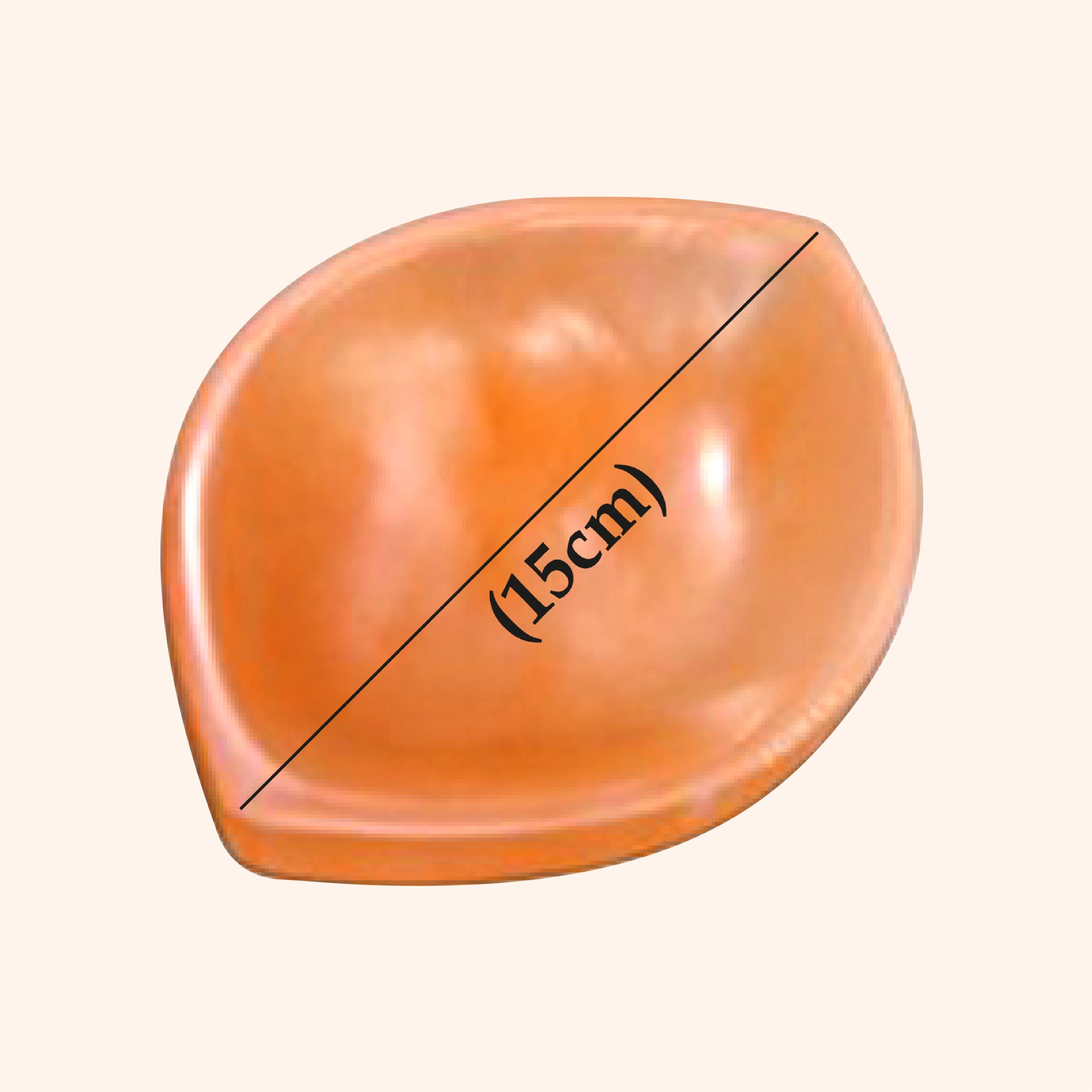 VASTU VARDAN CRYSTAL ORANGE EVIL EYE BOWL 15CM