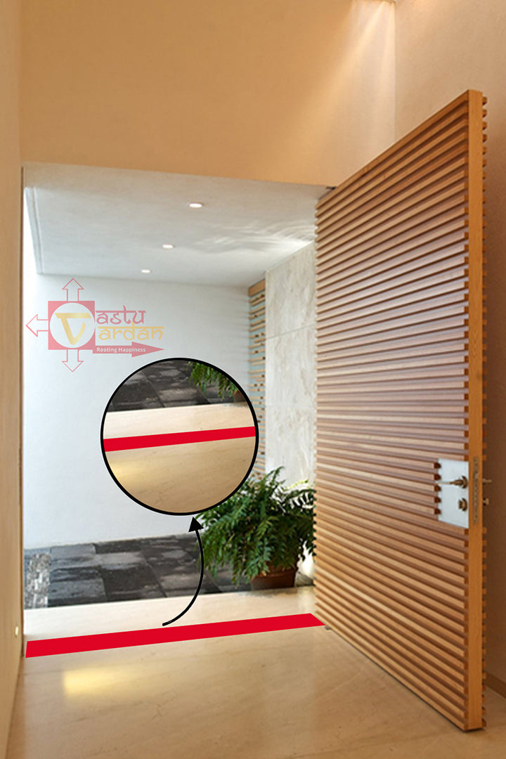 RED VASTU CORRECTION TAPE | 4 INCH | LENGTH- 16 METER APPROX | TOILET VASTU REMEDY | PACK OF 1