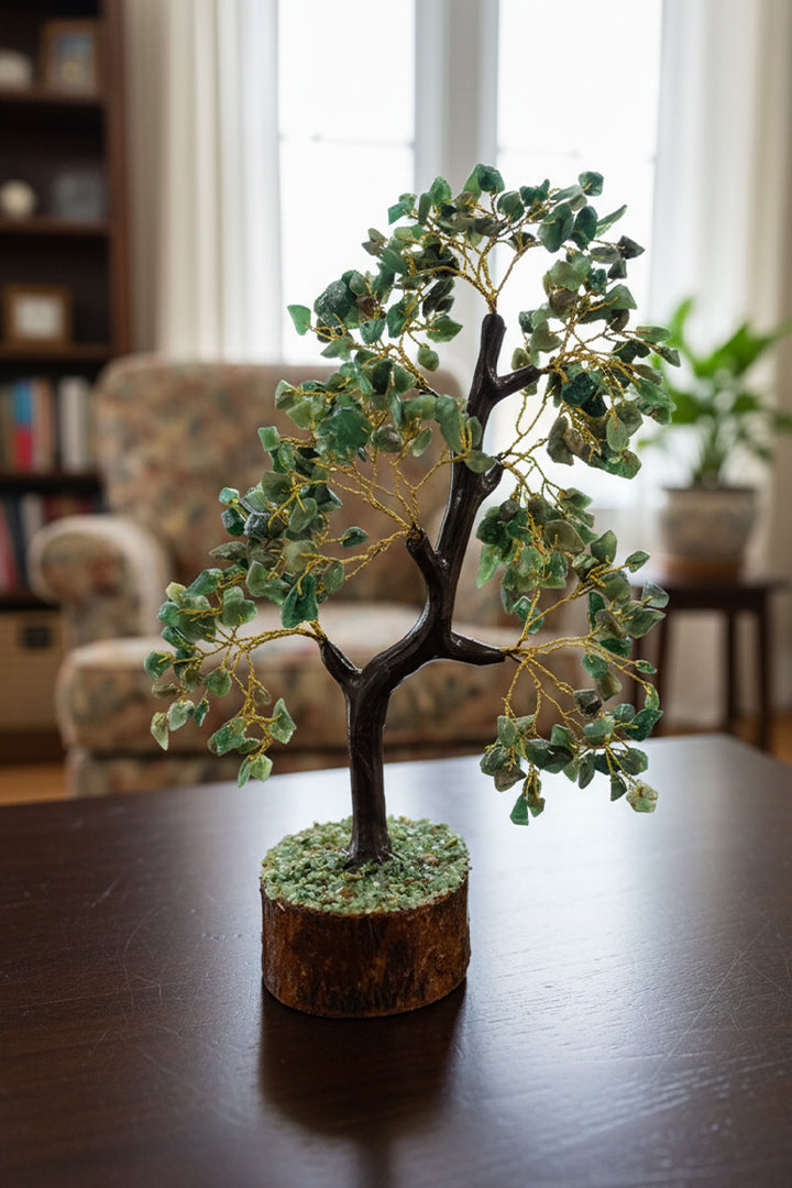 GREEN AVENTURINE TREE 300 BEADS - Growth, Prosperity & Heart Healing Energy
