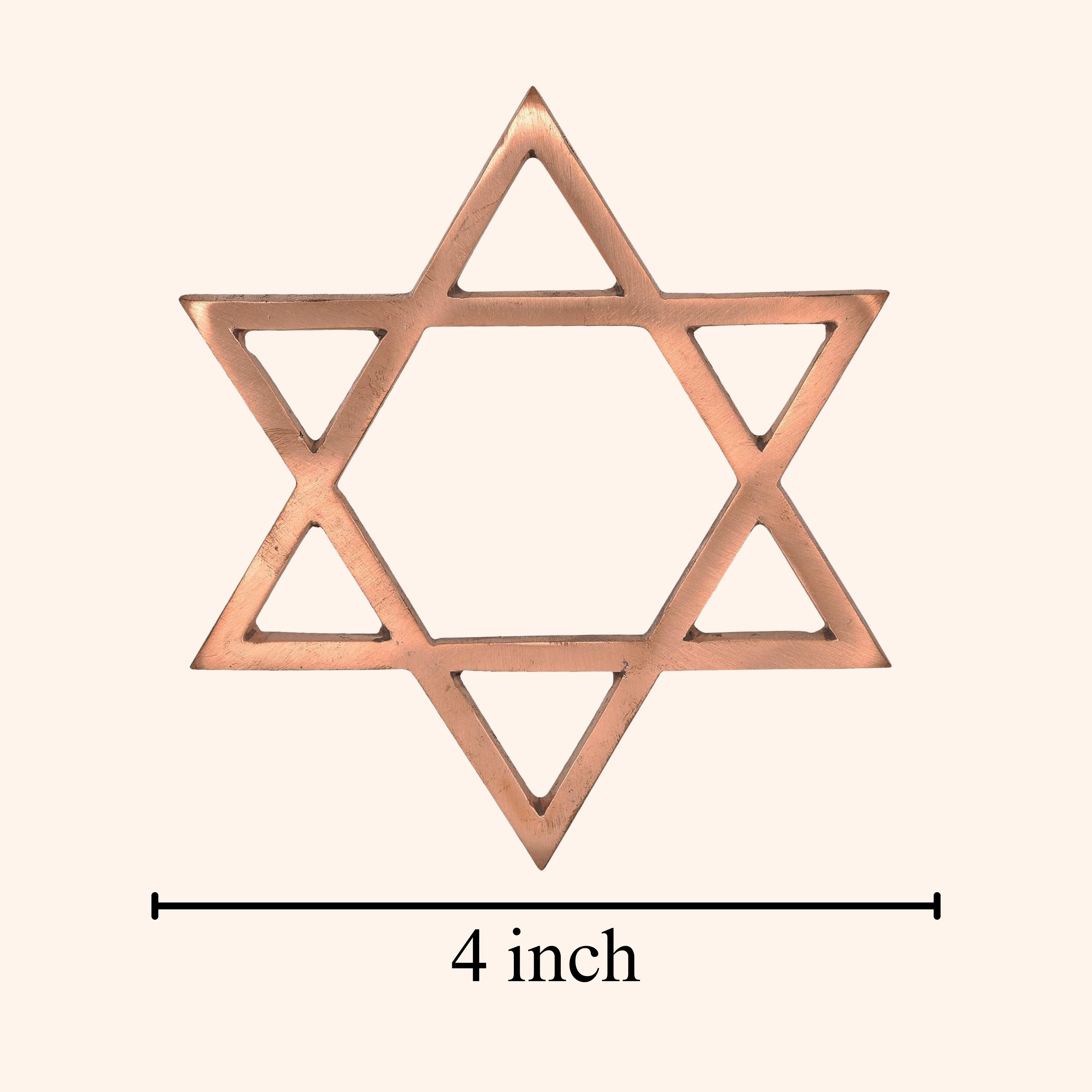 VASTU VARDAN COPPER STAR HELIX 4 INCH
