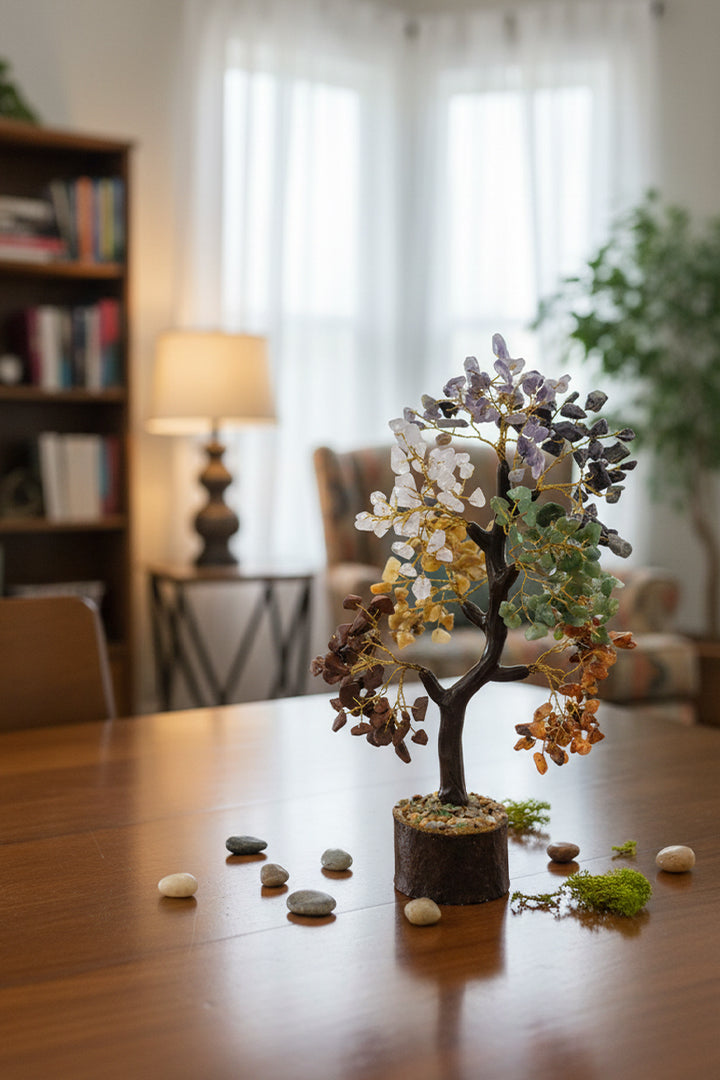 SEVEN CHAKRA TREE 300 BEADS - Energy, Balance & Elegant Décor