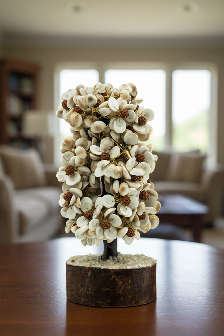 GOMATI CHAKRA WITH RUDRAKSH CRYSTAL TREE 300 BEADS - Divine Energy, Protection & Prosperity