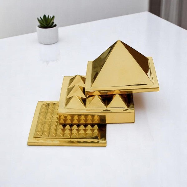 VASTU VARDAN 3 LAYER BRASS PYRAMID