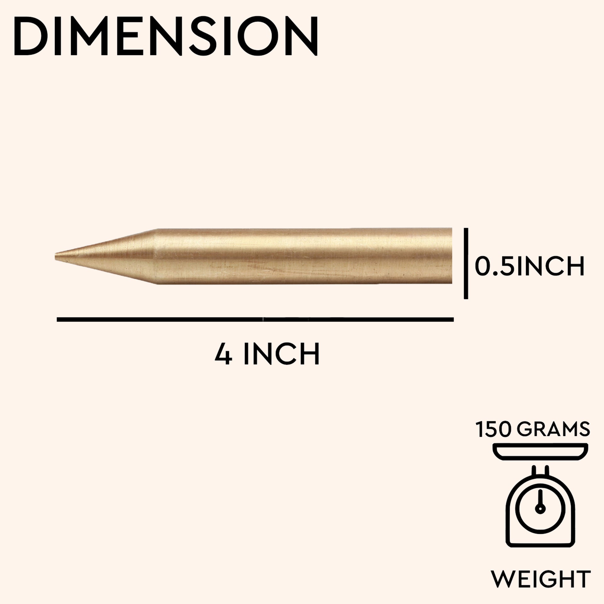 VASTU VARDAN BRASS KILAK 4 INCH