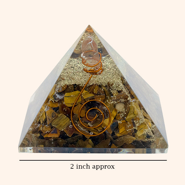 2 INCH TIGER EYE CRYSTAL PYRAMID