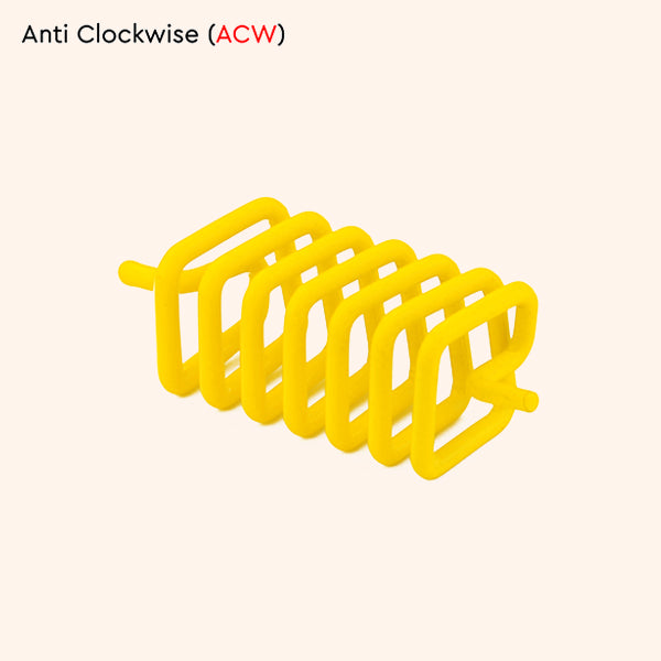 YELLOW ANTI-CLOCKWISE SPRING SET 6