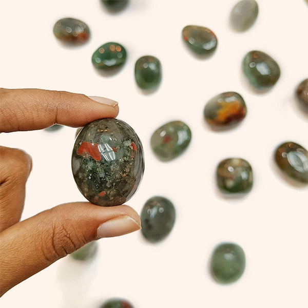 VASTU VARDAN CRYSTAL BLOOD STONE TUMBLE 100 GRAM