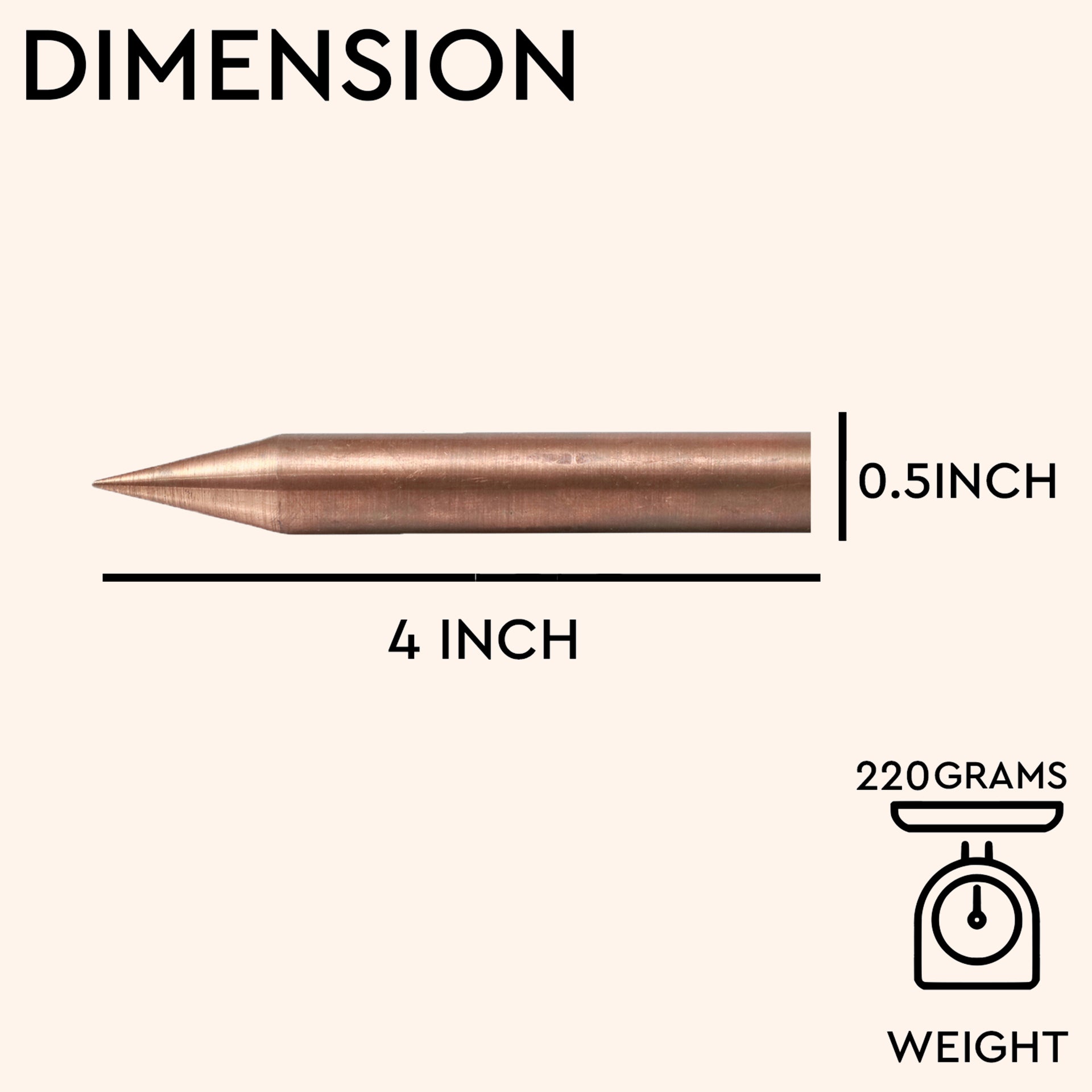 VASTU VARDAN COPPER KILAK 4 INCH